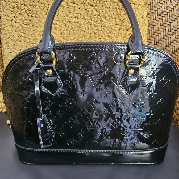 Louis Vuitton Black Patent Leather Satchel - Picture 4 of 12